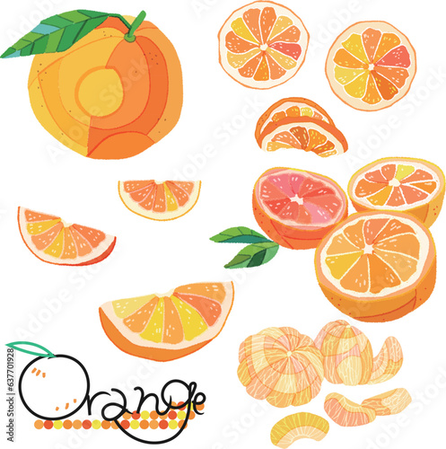 Artistic orange vector illustration.