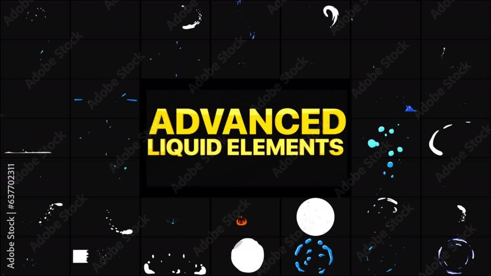 Advanced Liquid Simple is an action motion graphics pack consisting of colorful splashes and liquid motion elements. Full HD resolution and alpha channel
