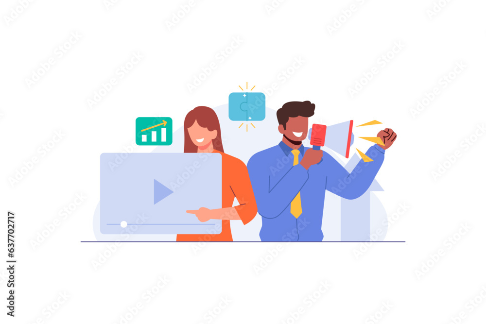 cooperation marketing illustration cooperation marketing illustration