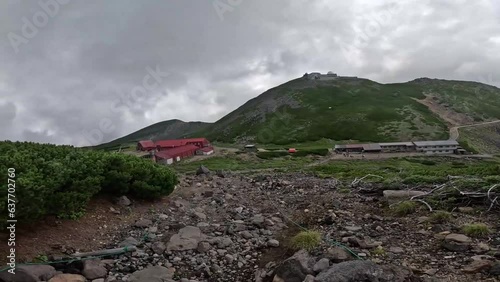 Mount Norikura (Norikura-dake) is a potentially active volcano located on the borders of Gifu and Nagano prefectures in Japan. It is part of the Hida Mountains and is listed among the 100 Famous Japan photo