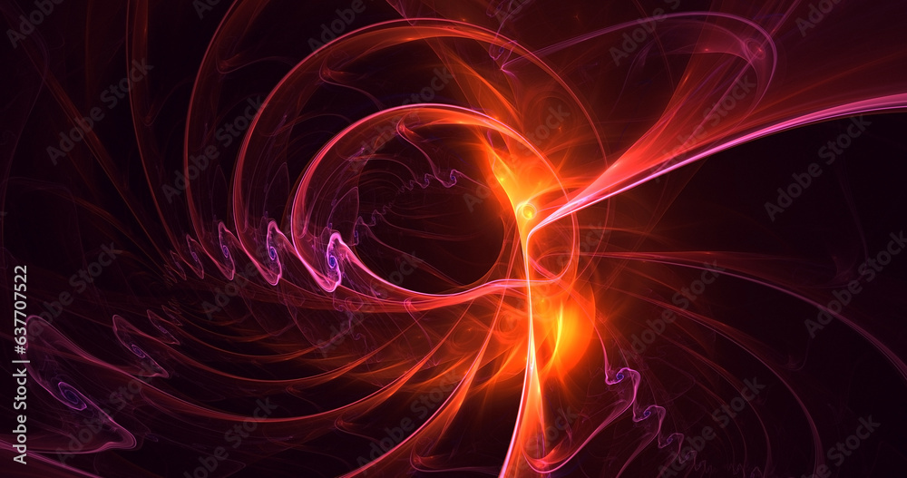 Fototapeta premium 3D rendering abstract technology fractal background