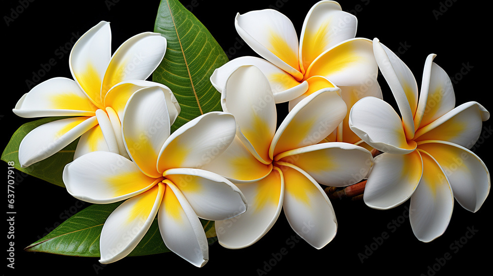 Fototapeta premium plumeria flower.Generative Ai