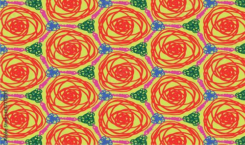 Abstract line shape flower texture background pattern. Creative flora wallpaper for decoration. Vector illustration. 