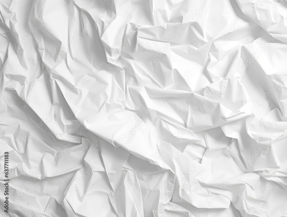 White crumpled paper texture background White crumpled paper texture background