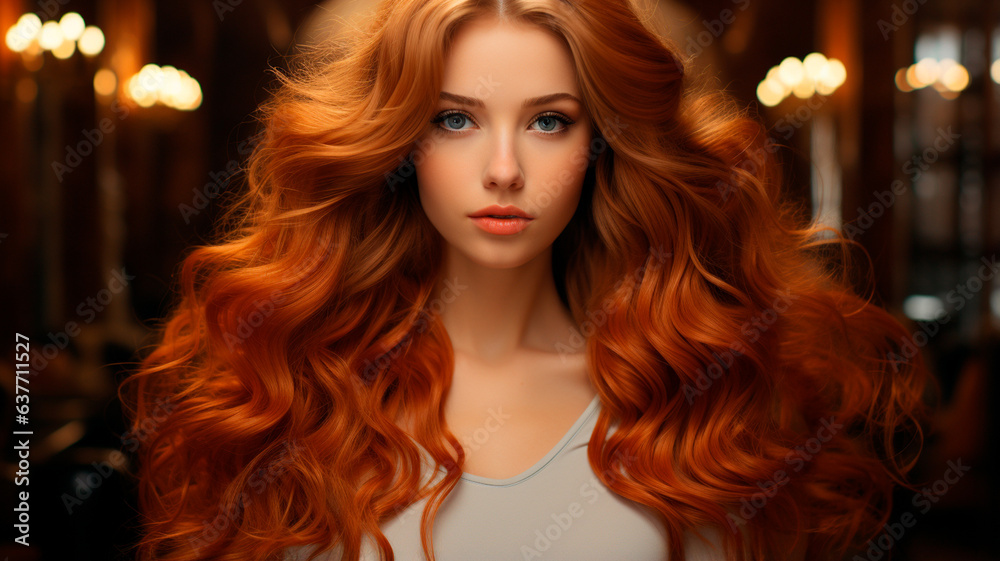 Fototapeta premium portrait of beautiful woman