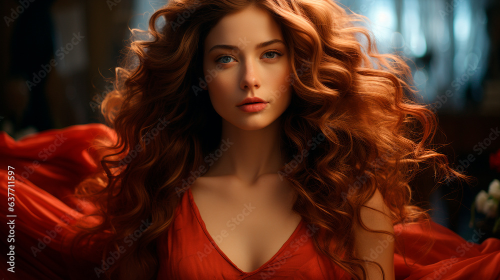 Fototapeta premium portrait of beautiful woman
