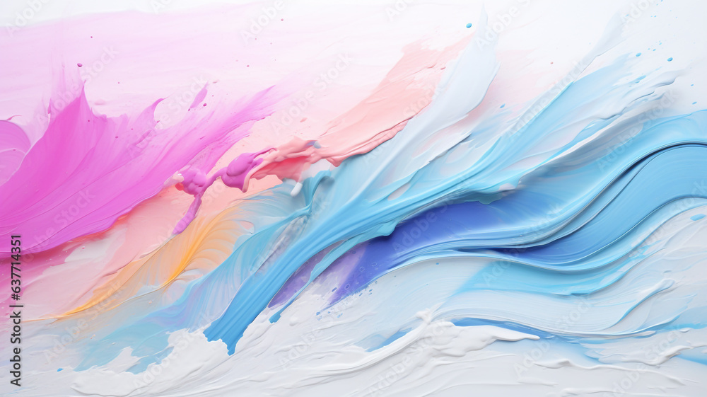 Colorful pastel paint splashes background