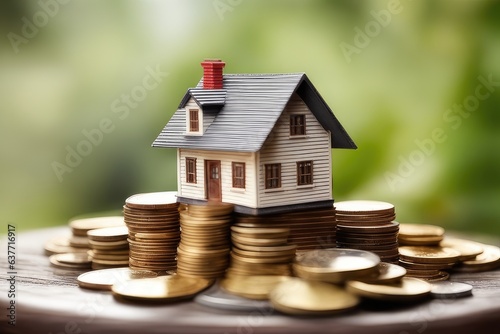 house on coins, concept of investment