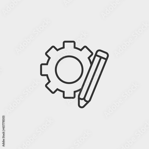project management vector icon illustration sign. Business organisation icon for web and mobile app
