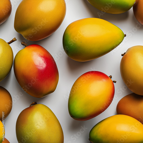Luscious mango images embodying tropical vibrance and irresistible sweetness. photo