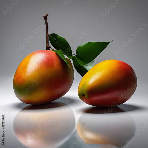 Luscious mango images embodying tropical vibrance and irresistible sweetness. photo