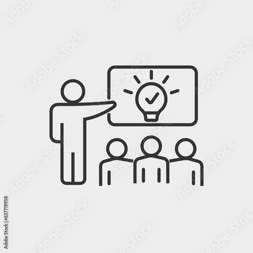 project management vector icon illustration sign. Business organisation icon for web and mobile app