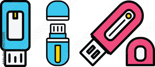 Flash disk Filled Icon