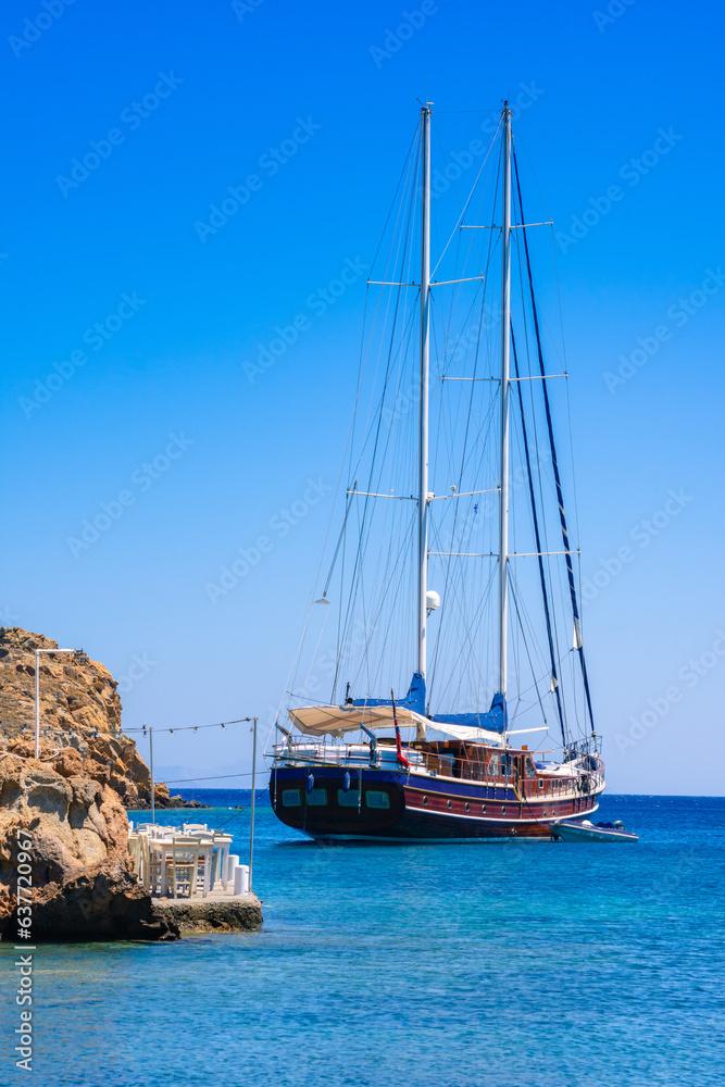 Town of Skala is the port in Patmos island, Dodecanese, Greece Town of Skala is the port in Patmos island, Dodecanese, Greece