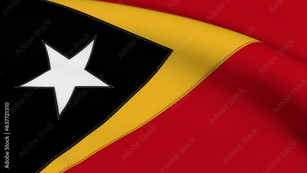 East Timor Flag Loop Animation Background East Timor Flag Loop Animation Background