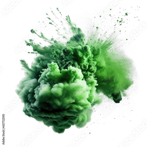 Dark Green powder explosion , Illustration, HD, PNG