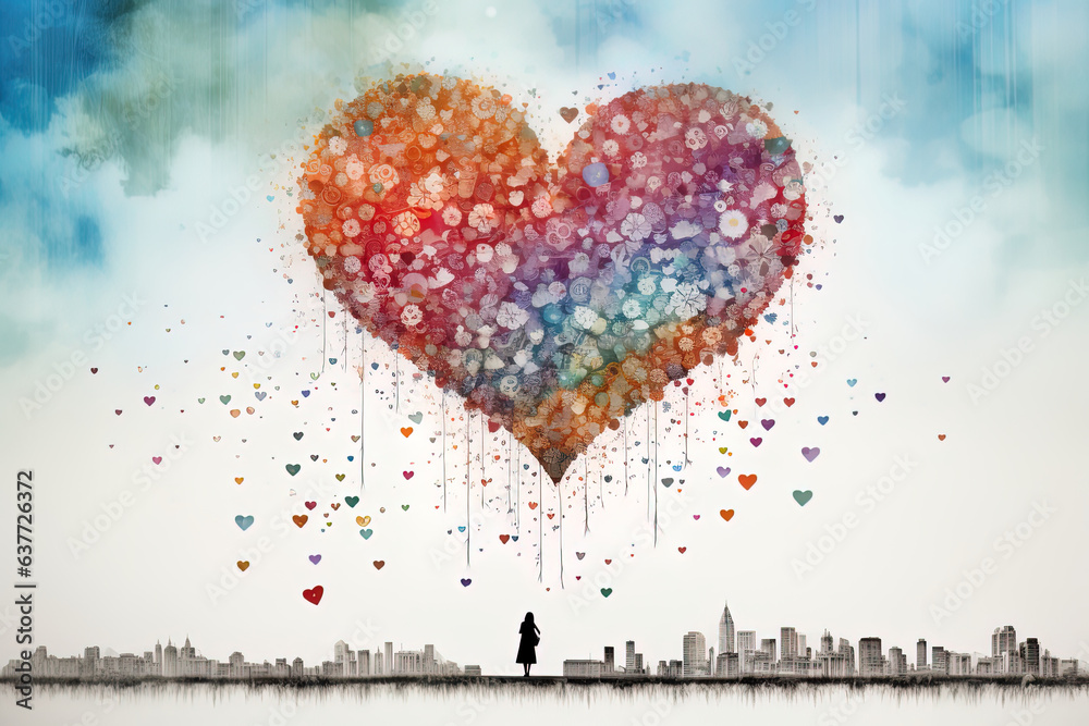 Collage-style creation where various feelings come together to form an innovative visual tapestry Collage-style creation where various feelings come together to form an innovative visual tapestry