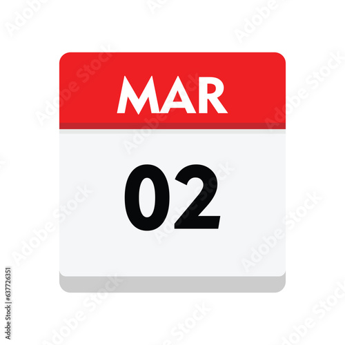 02 march icon with white background