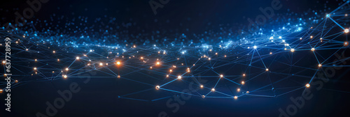 Data Visualisierung. Informationsfluss generiert mit KI