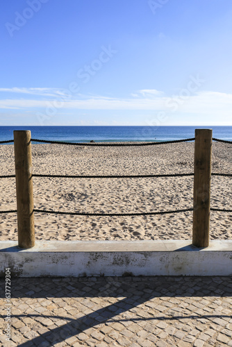 Beautiful Lonely Salema Beach in Algarve, Portugal