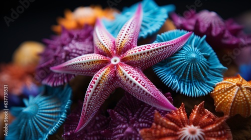 Generative AI. colorful starfish