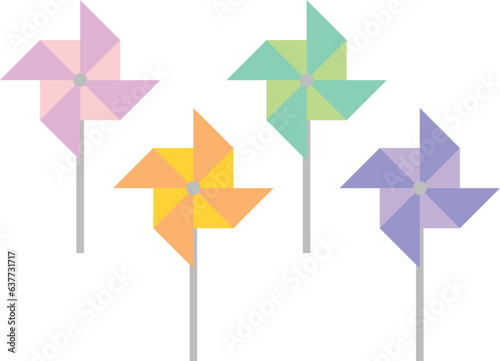 pinwheel Vector image or clip art