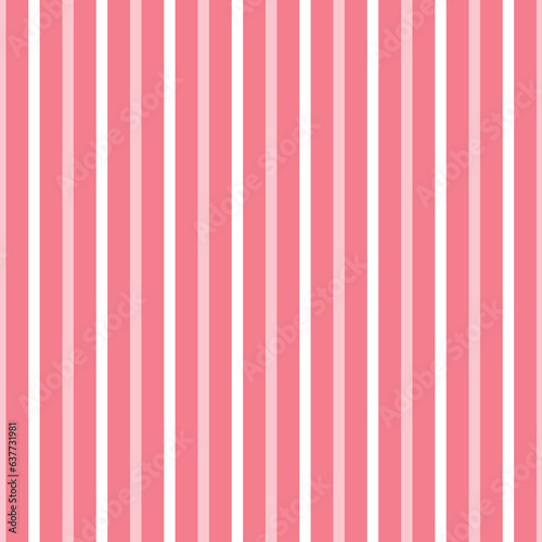 Abstract geometric seamless pattern. Pink and white Vertical stripes. Wrapping paper. Print for interior design and fabric. Kids background. Backdrop in vintage and retro style.