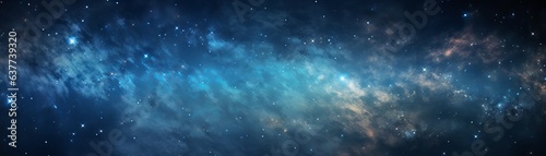 Captivating panoramic view of the milky way galaxy: stars and cosmic dust in the vast universe