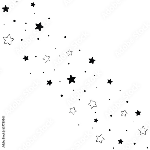 Star Pattern Background.pattern of star doodle.Star hand drawn.
