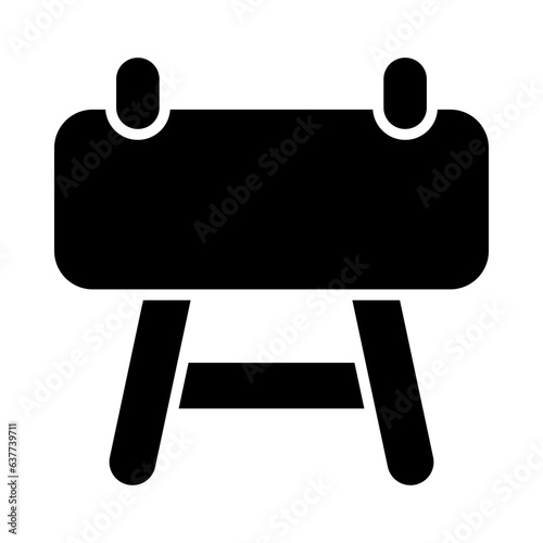 Pommel Horse Glyph Icon Design