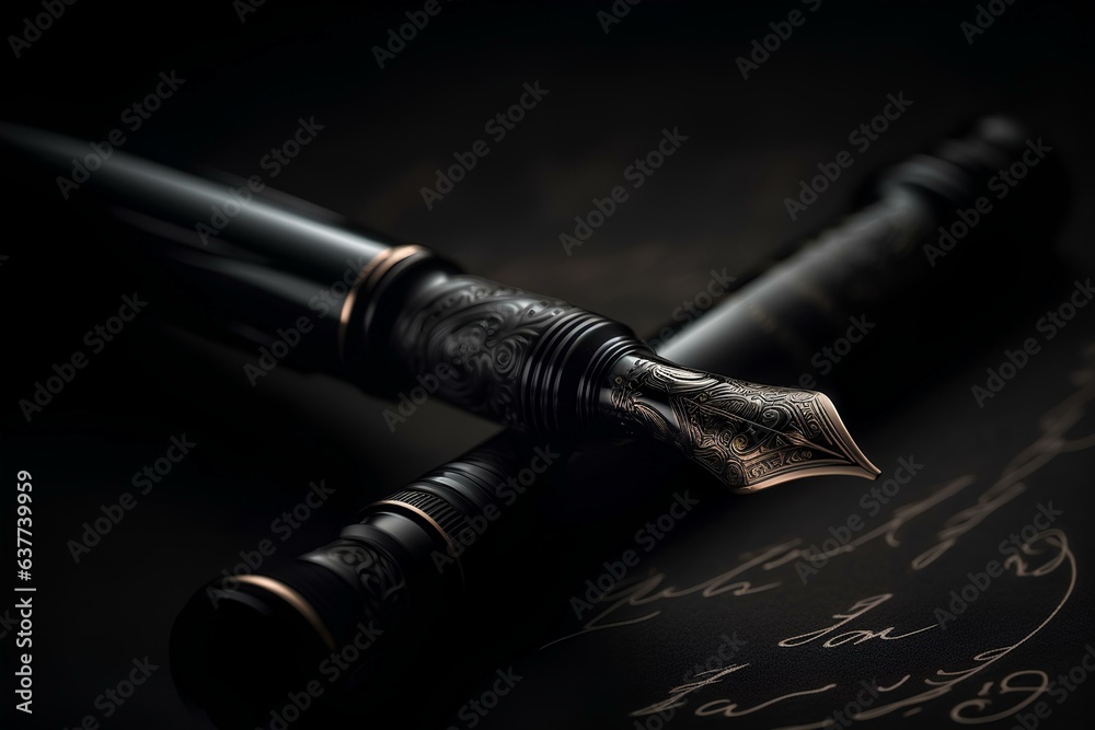 Naklejka premium sword on a black made by midjourney