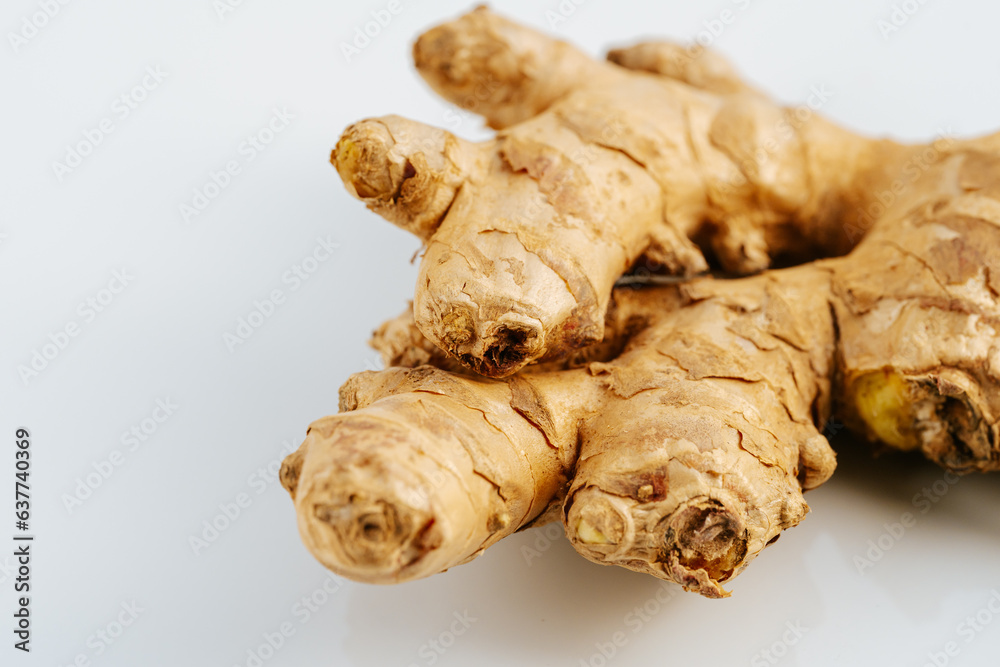 ginger root isolated on white background