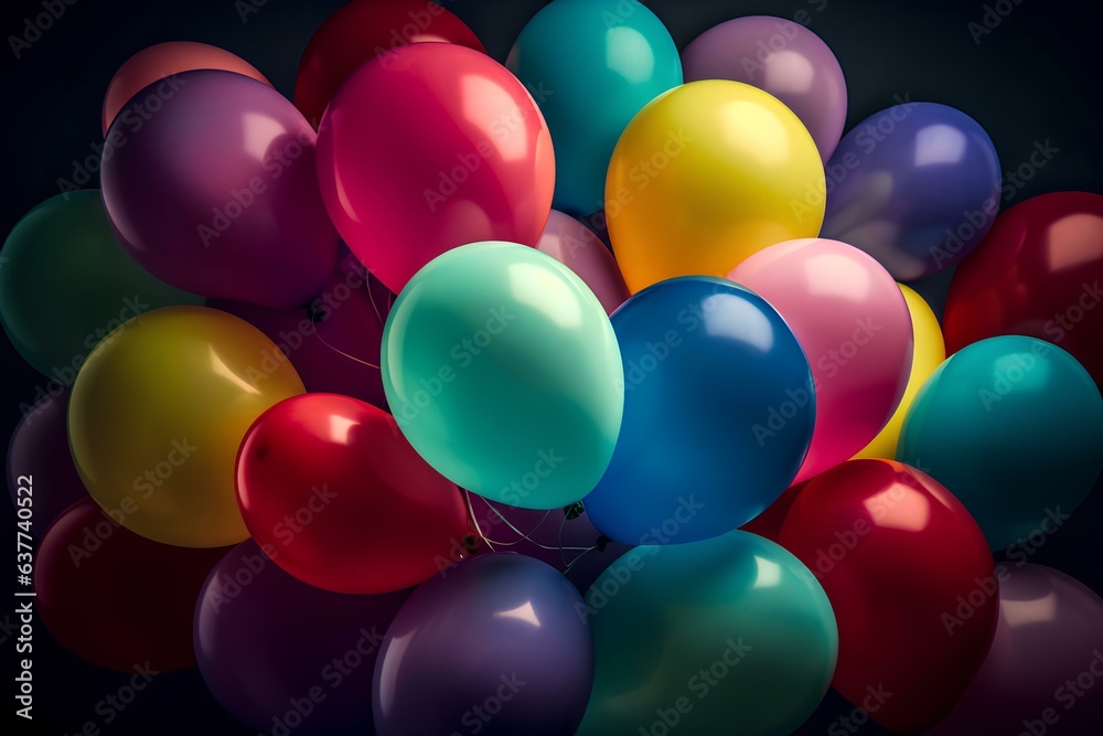 colorful balloons background made by midjourney colorful balloons background made by midjourney