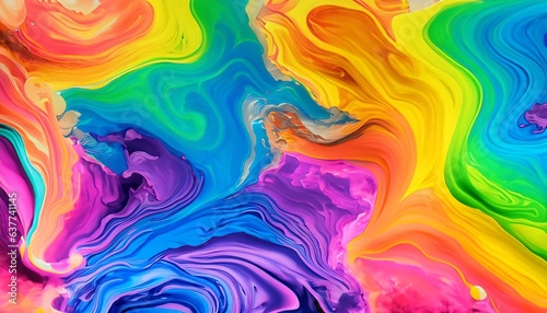 abstract colorful background with bubbles Generative AI