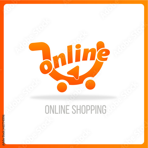 online shopping logo, e commerce logo