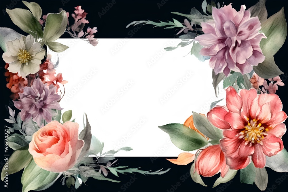 Fototapeta premium framework for photo or congratulation made by midjourney