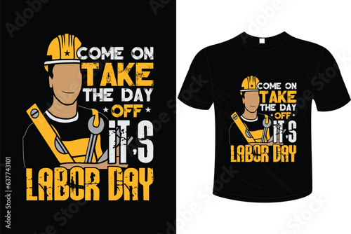 LABOR T-SHIRT DESIGN VECTOR ART