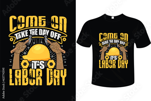 LABOR T-SHIRT DESIGN VECTOR ART