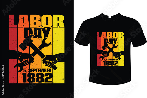 LABOR T-SHIRT DESIGN VECTOR ART