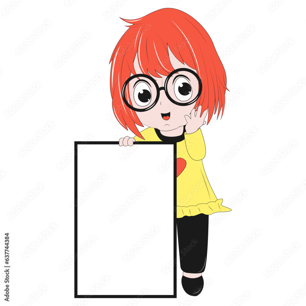 cute girl cartoon illustration cute girl cartoon illustration