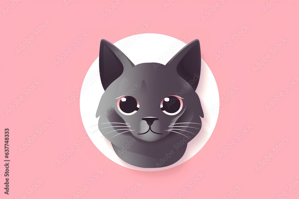 illustration of a cat made in midjourney