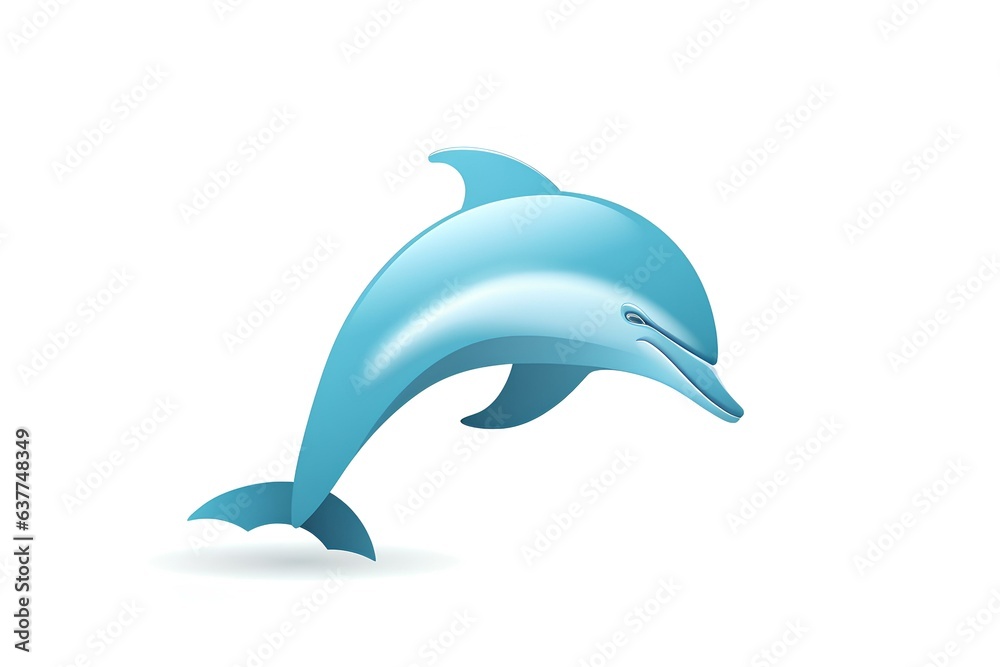 dolphin isolated on white made by midjourney dolphin isolated on white made by midjourney