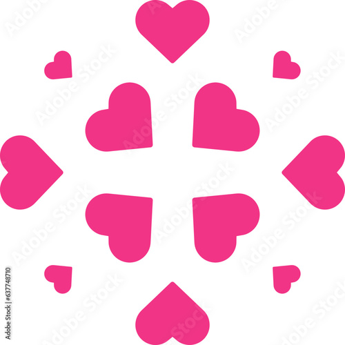 heart love decoration element