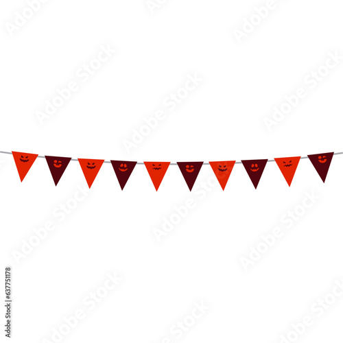 Halloween Bunting Flag Ghost