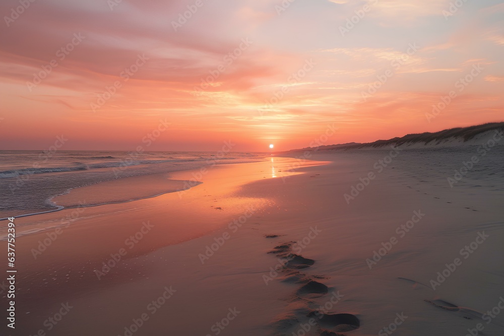 sunset at the beach made by midjourney sunset at the beach made by midjourney