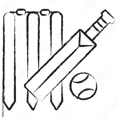 Hand drawn Cricket icon