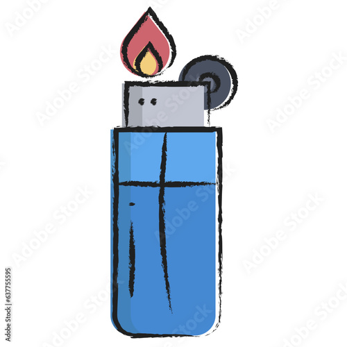 Hand drawn Lighter icon