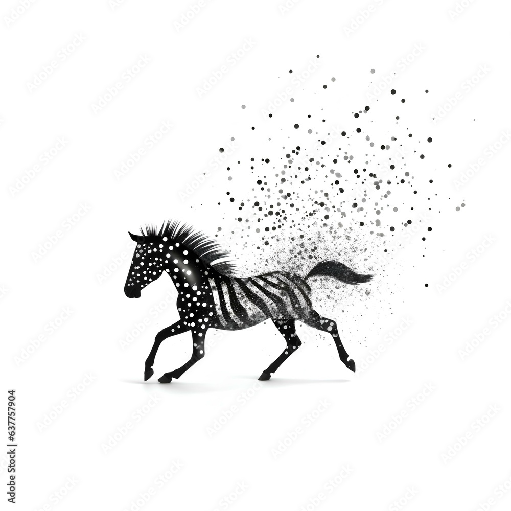 Fototapeta premium year of the horse 2014 made by midjourney