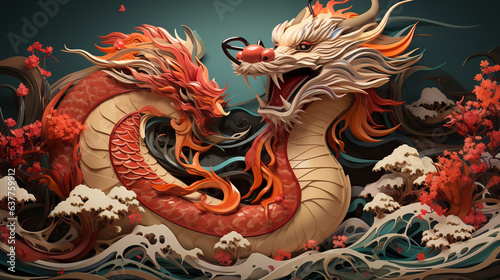 Dragon zodiac photo illustration © avivmuzi