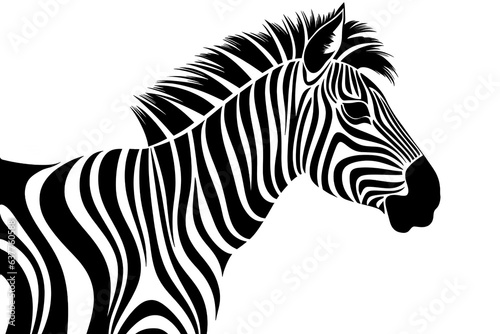zebra illustration made by midjourney
